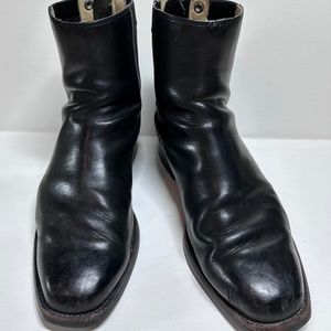 ARIAT Men's Black Leather Zipper Boot- size 11B